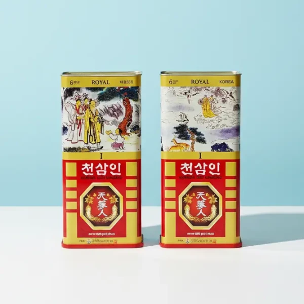 Hồng sâm củ khô hộp thiếc Bio 600g Chính hãng Hàn Quốc