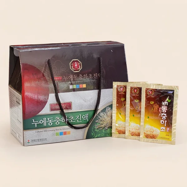 Nước đông trùng hạ thảo nhân sâm hộp 30 gói