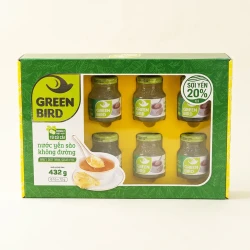 Yến chưng sẵn không đường Green Bird hộp 6 lọ