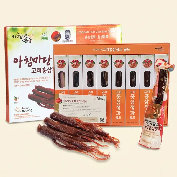 Hồng sâm Hàn Quốc Geumsan nguyên củ tẩm hộp 300g 8 củ lớn