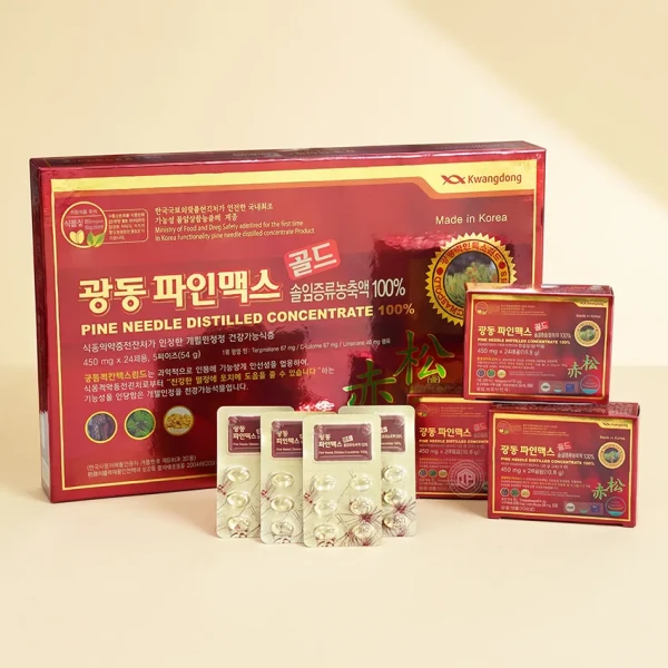 Viên Tinh Dầu Thông Đỏ Hàn Quốc Kwangdong Chính hãng 120 Viên Cao cấp chất lượng