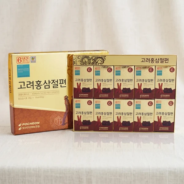 Hồng sâm lát tẩm sâm Hàn Quốc chính hãng Pocheon hộp 200g