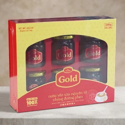 Tổ yến chưng đường phèn 100% tổ yến hộp 6 hũ - 190g/ hũ - Gold Bird