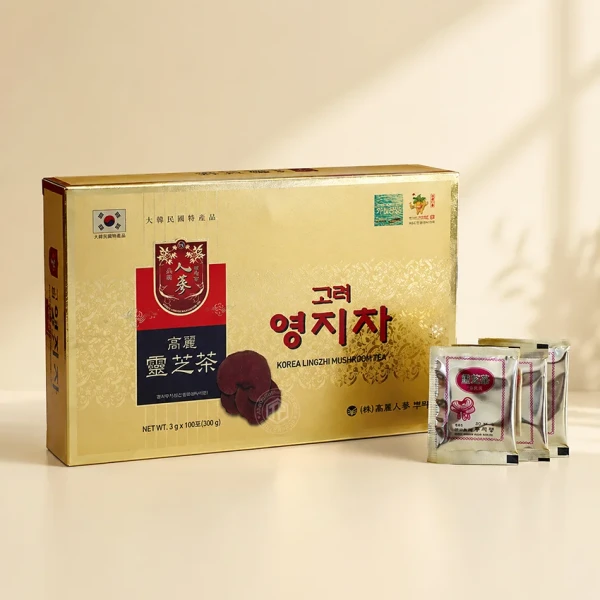 Trà Linh Chi Hàn Quốc hộp 100 gói x 3g