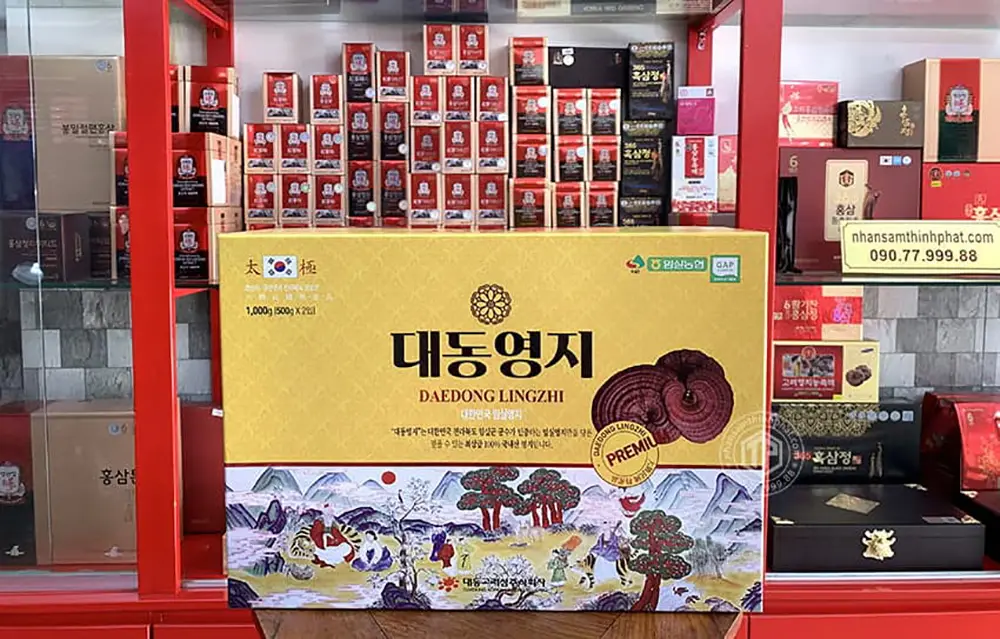 Nấm Linh Chi Hàn Quốc Daedong Premium hộp 1 kg