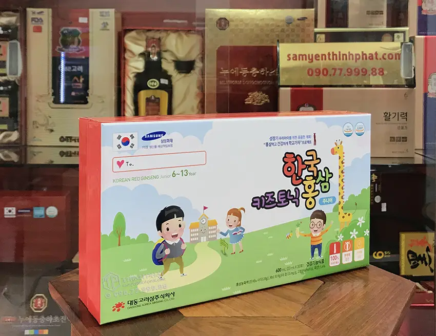 Nước hồng sâm Baby Daedong cho trẻ em 6 - 13 tuổi hộp 30 gói x 20ml