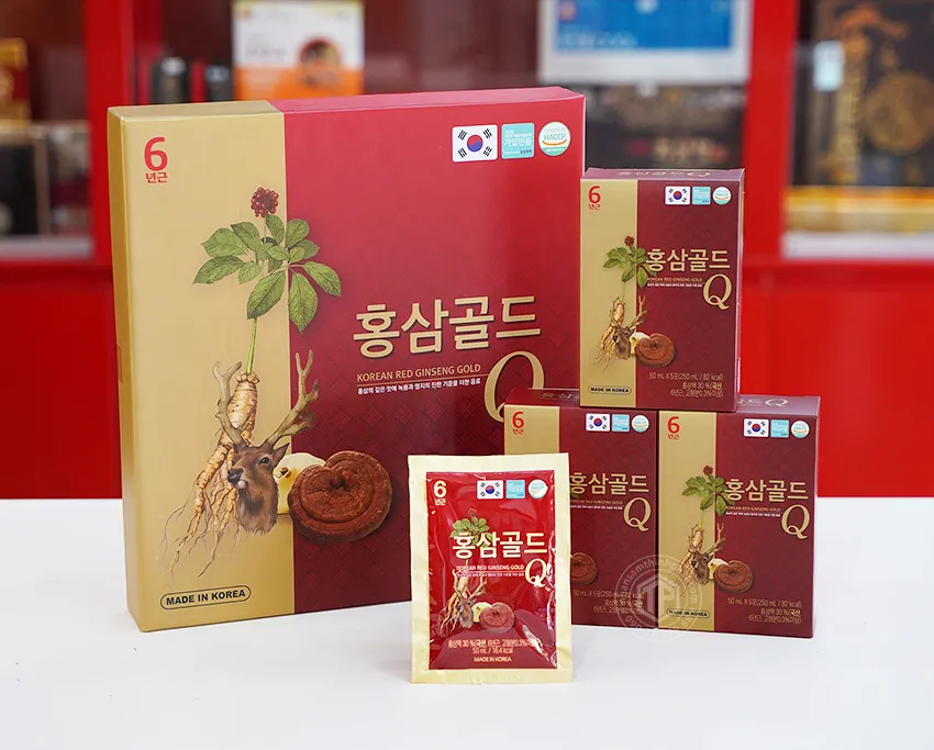 Nước hồng sâm nhung hươu linh chi