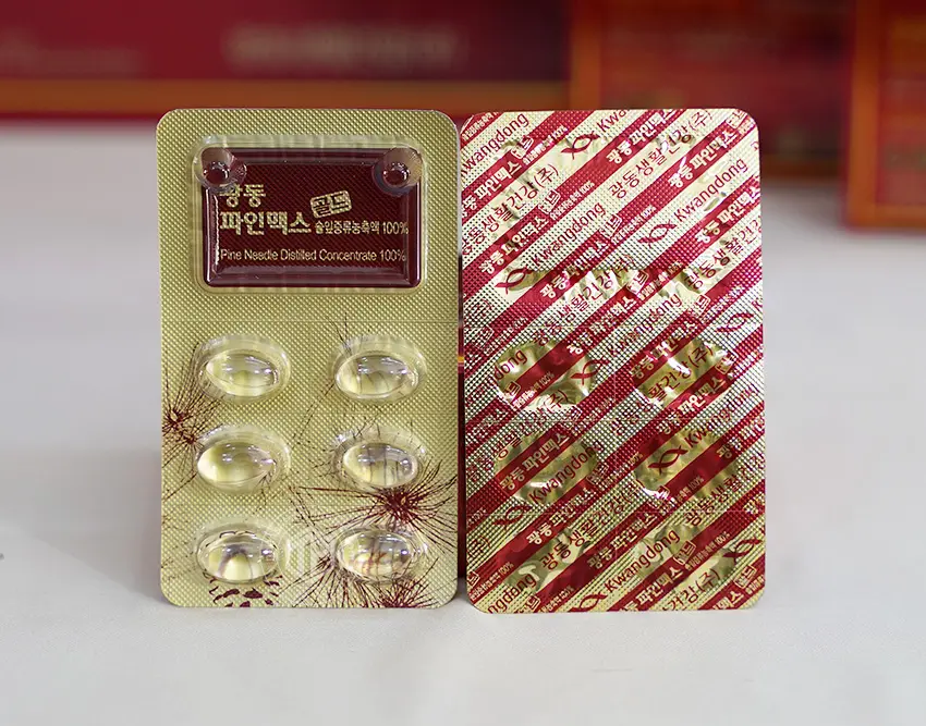 Viên Tinh Dầu Thông Đỏ Hàn Quốc Kwangdong Chính hãng 120 Viên Cao cấp chất lượng