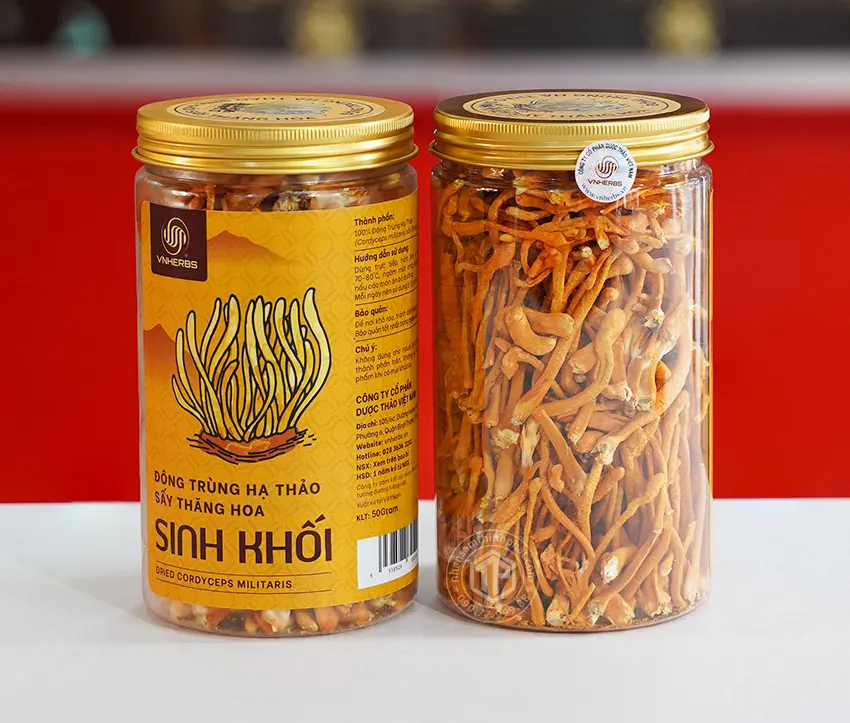 Nấm đông trùng hạ thảo sợi khô lọ 50g