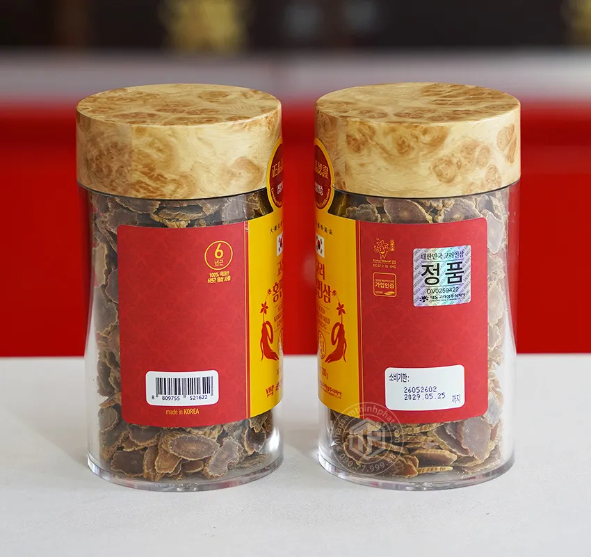 Hồng sâm lát khô Daedong lọ 200g