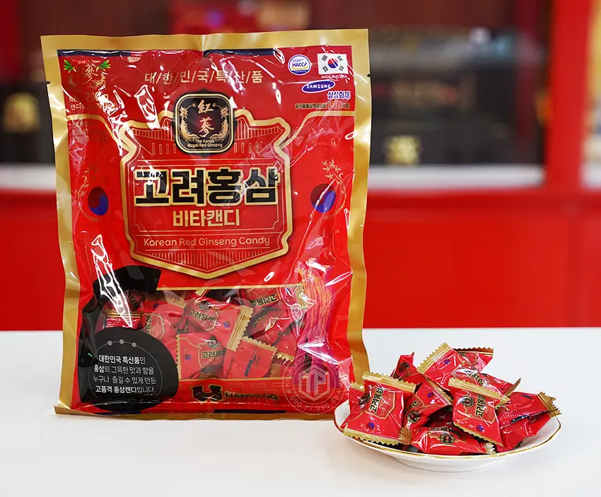 Kẹo hồng sâm có đường 200g Kẹo hồng sâm có đường 200g