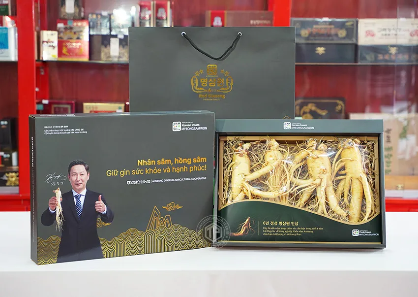 Nhân sâm tươi Hàn Quốc loại 1 nhập khẩu kg 4 củ