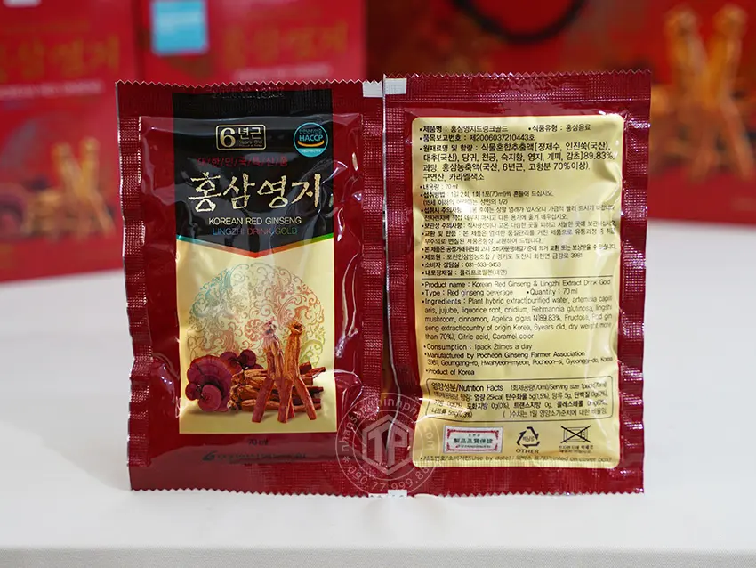 Nước hồng sâm linh chi Hàn Quốc chính hãng Pocheon