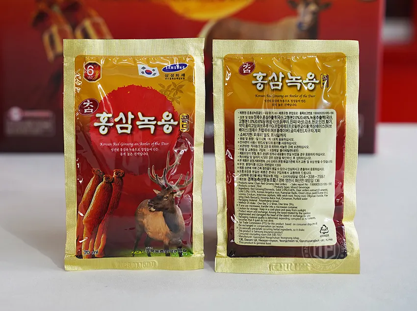 Nước tinh chất hồng sâm nhung hươu Hàn Quốc hộp 30 gói