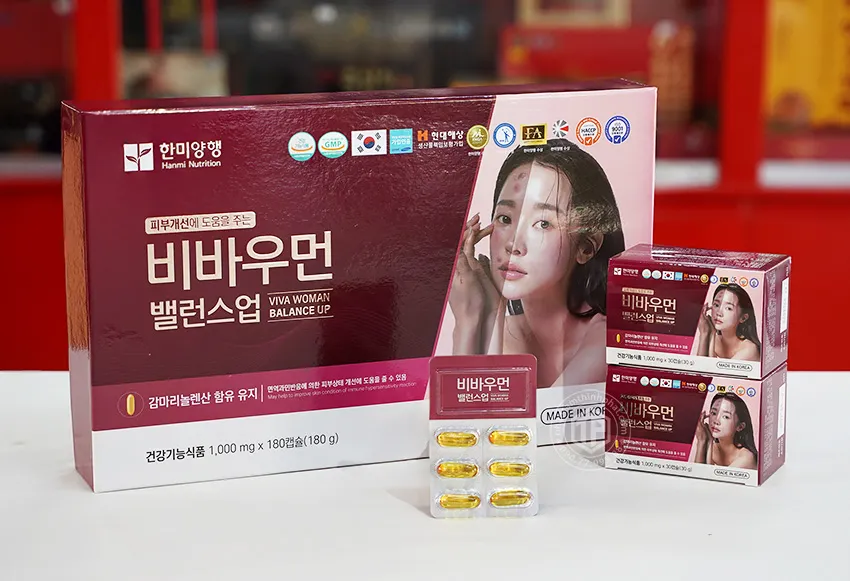 Viên uống cân bằng nội tiết tố nữ Hàn Quốc hộp 180 viên Viên uống cân bằng nội tiết tố nữ Hàn Quốc hộp 180 viên