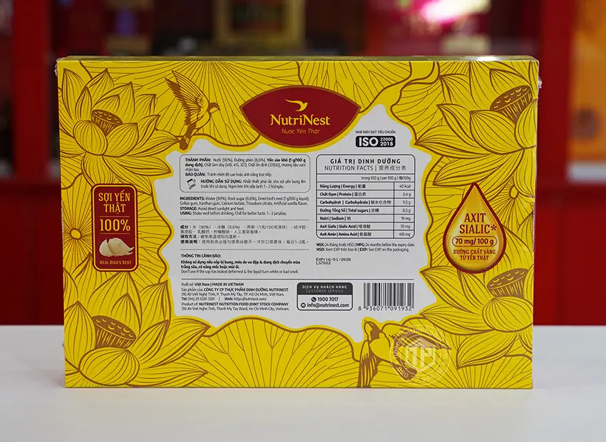 Yến chưng sẵn hộp 6 lọ Gold Bird Silver Yến chưng sẵn hộp 6 lọ Gold Bird Silver