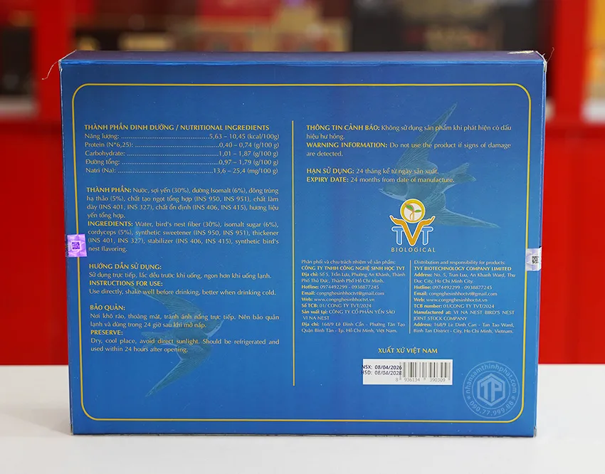 Yến đông trùng hạ thảo không đường hộp 6 lọ Yến đông trùng hạ thảo không đường hộp 6 lọ